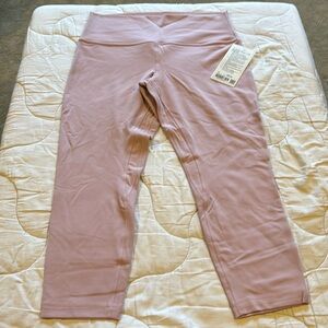 Lululemon Align pink crop leggings. 23 “ new with tags.